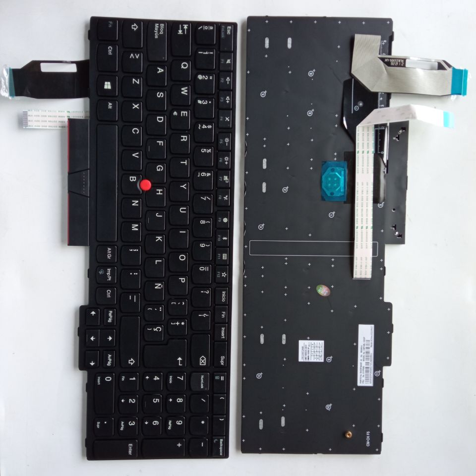 Picture of New Replacement Laptop Keyboard For IBM E580/E585/E590/T580S/L590/L580/P52/P53/P73 BLACK FRAME BLACK (OEM) SP Layout